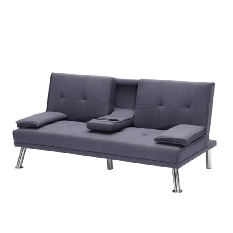 Latitude Run® 2 Person Couch,Futon Sofa Bed Twin Size Sleeper